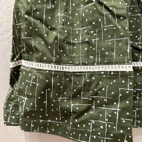 NWT Well Dressed Wolf Green Lines Collared Dress - Picture 6 of 10